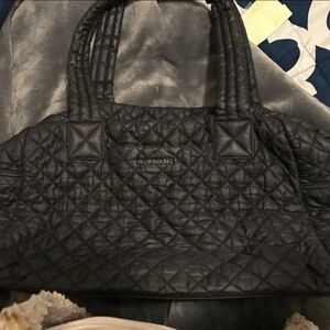 MZ Wallace Black Quilted Tote